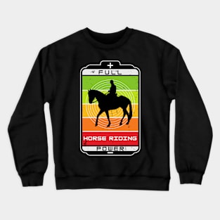 horse men riding Crewneck Sweatshirt